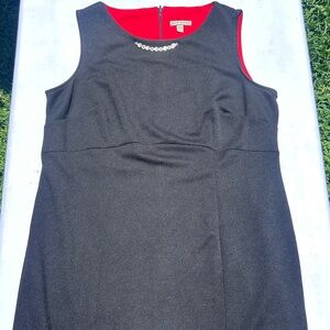 BLACK FORMAL MINI DRESS